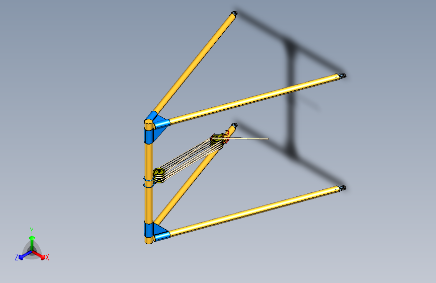 Y6340-龙门架 桁架  homemade_portable_gantry_hoist STP