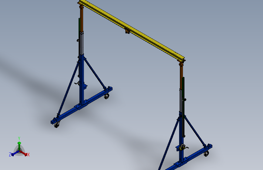 Y6346-龙门架 桁架  Telescopic Hoist Gantry Crane STP