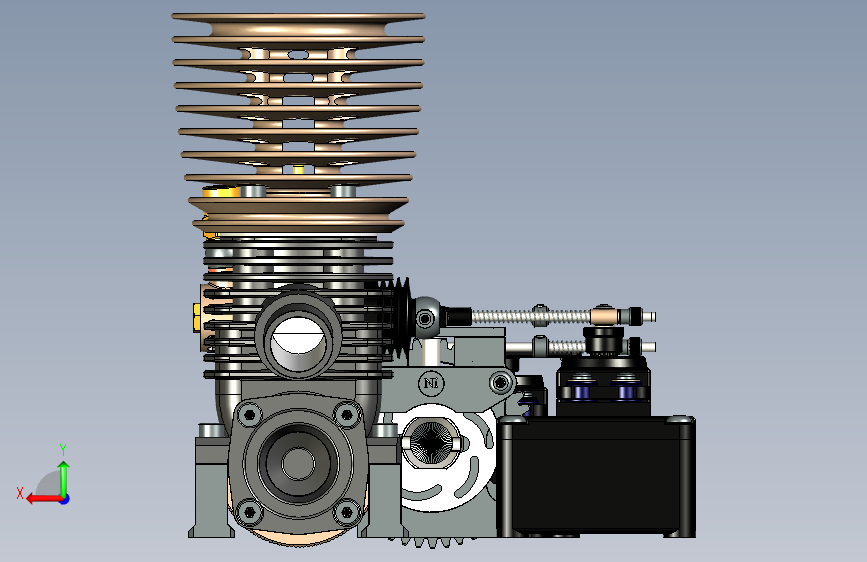 Y6358-差速器 central-differential_2 STP 背面视图