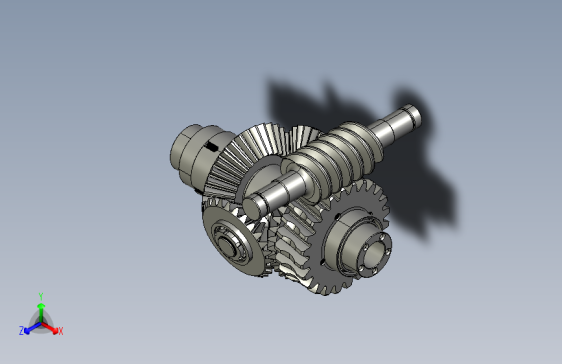 Y6379-差速器 differential-gearbox-43 STP