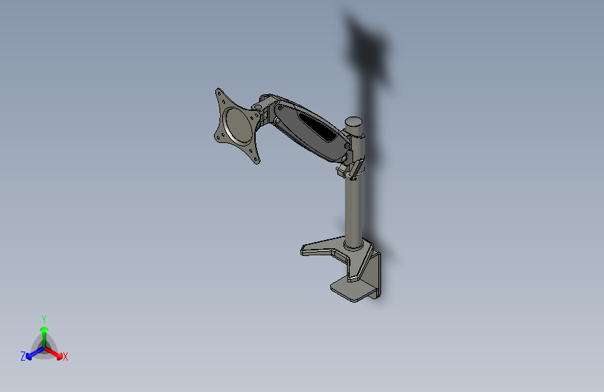 Y6476-显示器支架  monitor-hight-adjustable STP