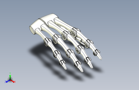 Y6516-机械手  biomimetic-hand-v2 STP