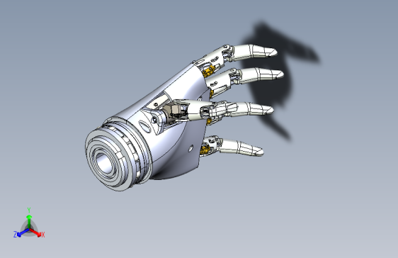Y6519-机械手  bionic-hand-concept STP