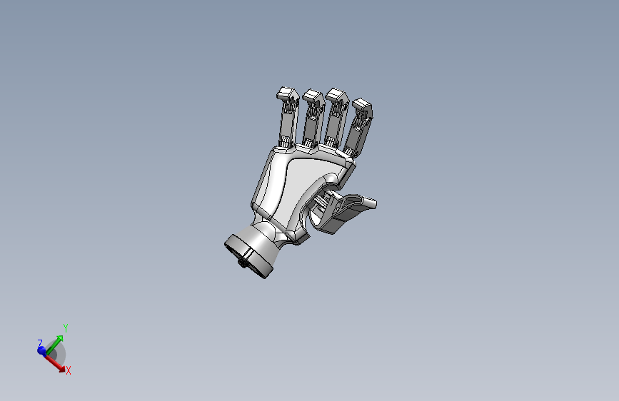 Y6527-机械手  multi-grasp-prosthetic-hand SW IGS STL