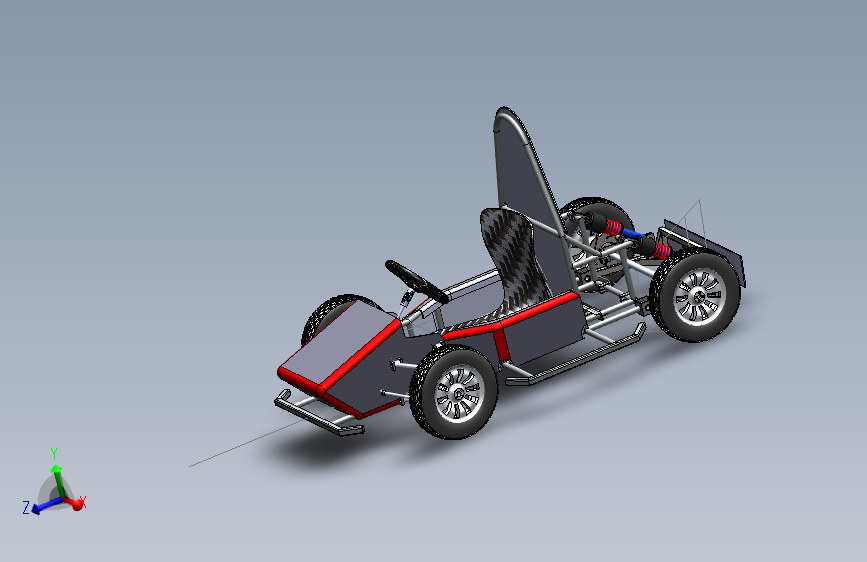 Y6559-卡丁车 钢管车 gokart-design-2 SW