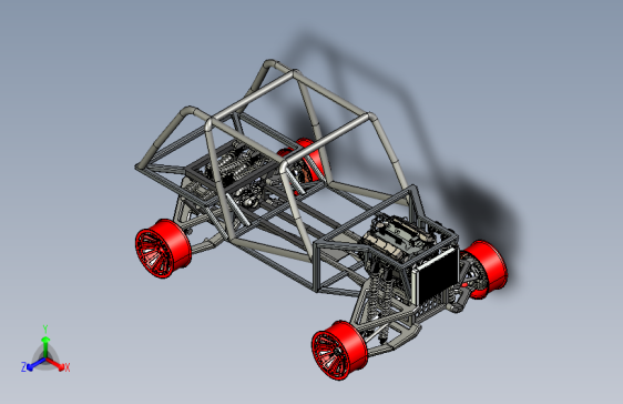 Y6608-卡丁车 钢管车 4x4-chassis STP