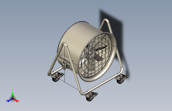 Y6627-风扇 industrial-axial-fan-2 STP IGS