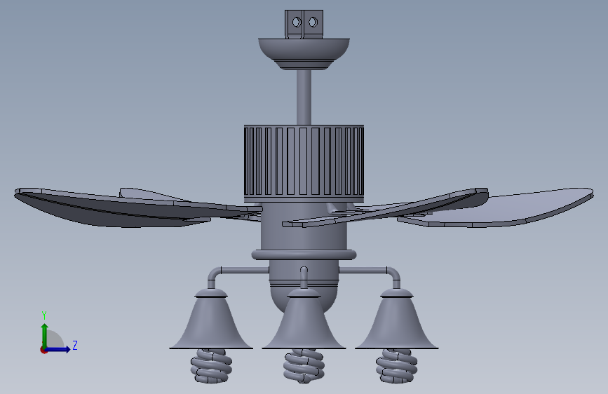 Y6637-风扇 ceiling-fan-21 SW_SOLIDWORKS 2014_模型图纸下载 – 懒石网