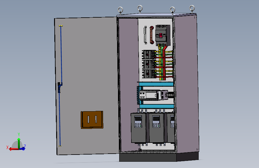 630A竖装plc软启动控制柜