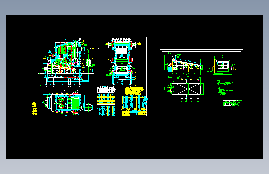 T1622-SHW10-1.25-H新型锅炉总图 CAD图纸
