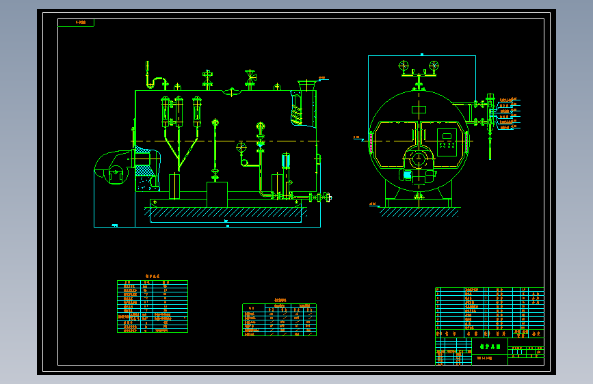 T1627-WNS1.0-1.0-Y(Q)锅炉总图
