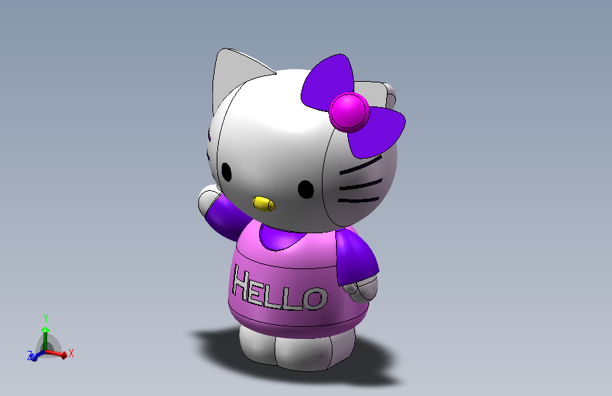 卡通凯蒂猫设计模型