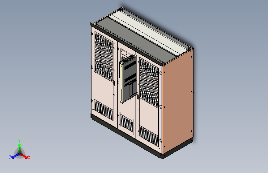 逆变器柜三维图三维Stp