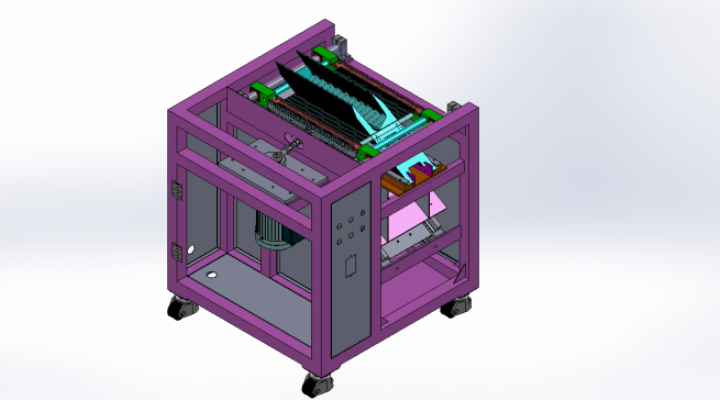 自动切片机模型CAD+三维SW