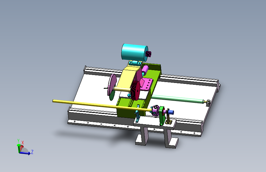 棒料定长切割机三维SW+CAD+说明书