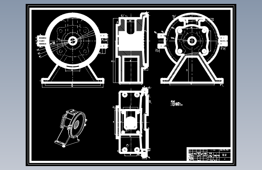 M-25型立式磨粉机设计CAD+说明书 主视图