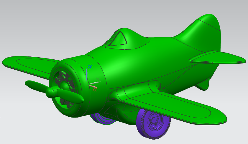 UG8.0玩具飞机建模