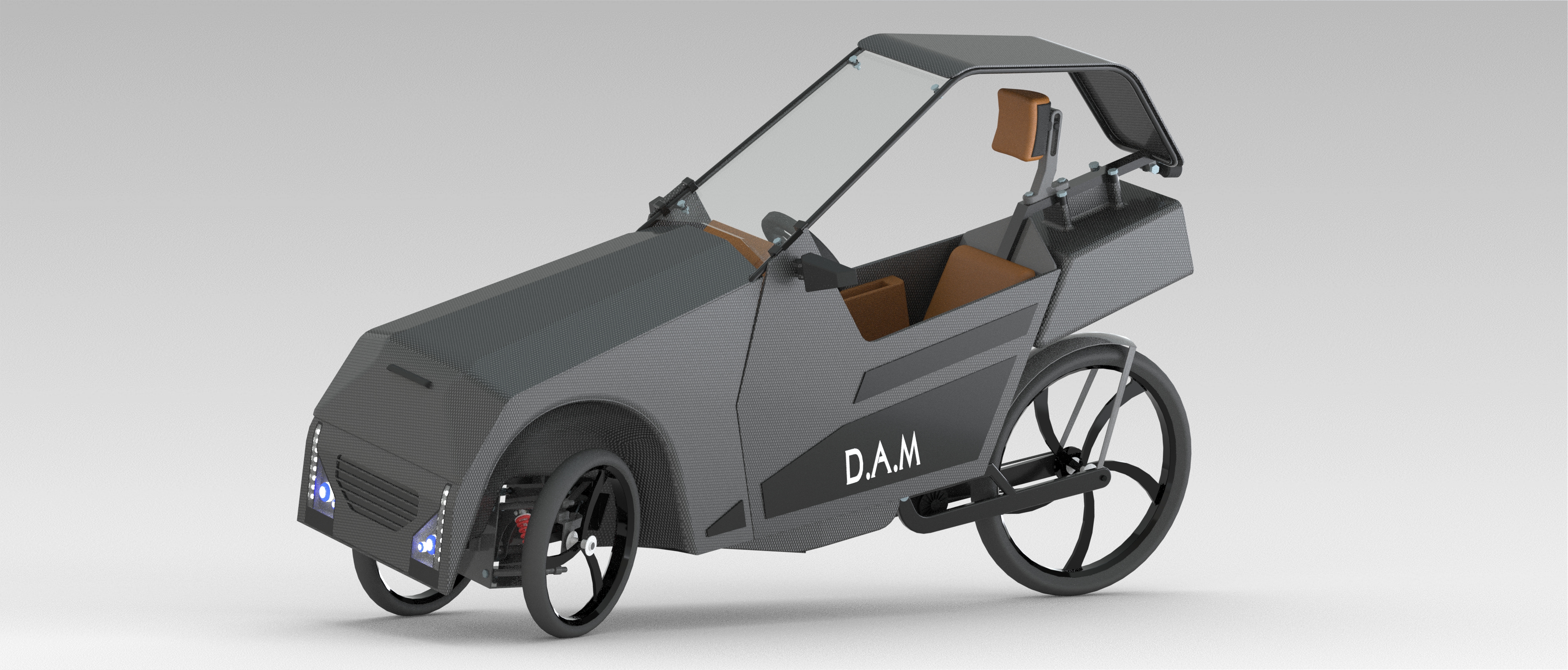 三轮倾斜电动车