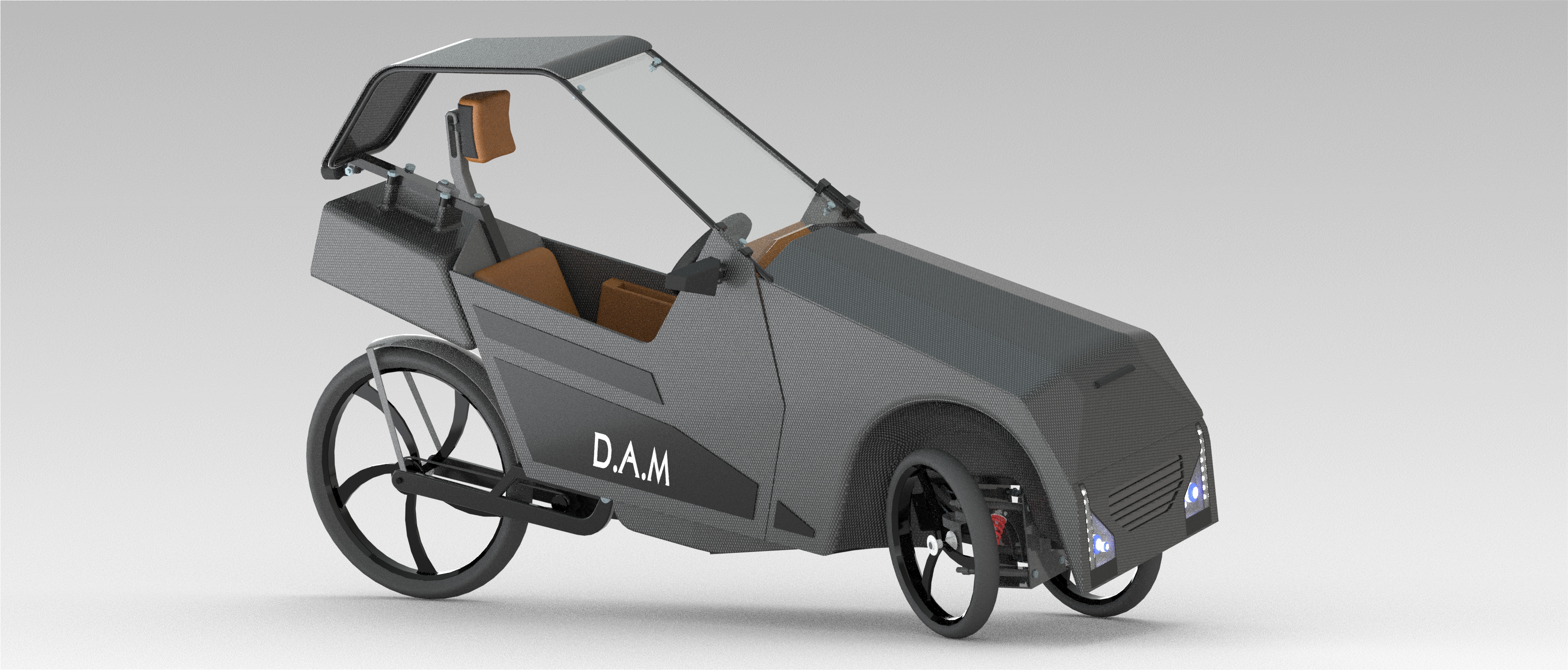 三轮倾斜电动车