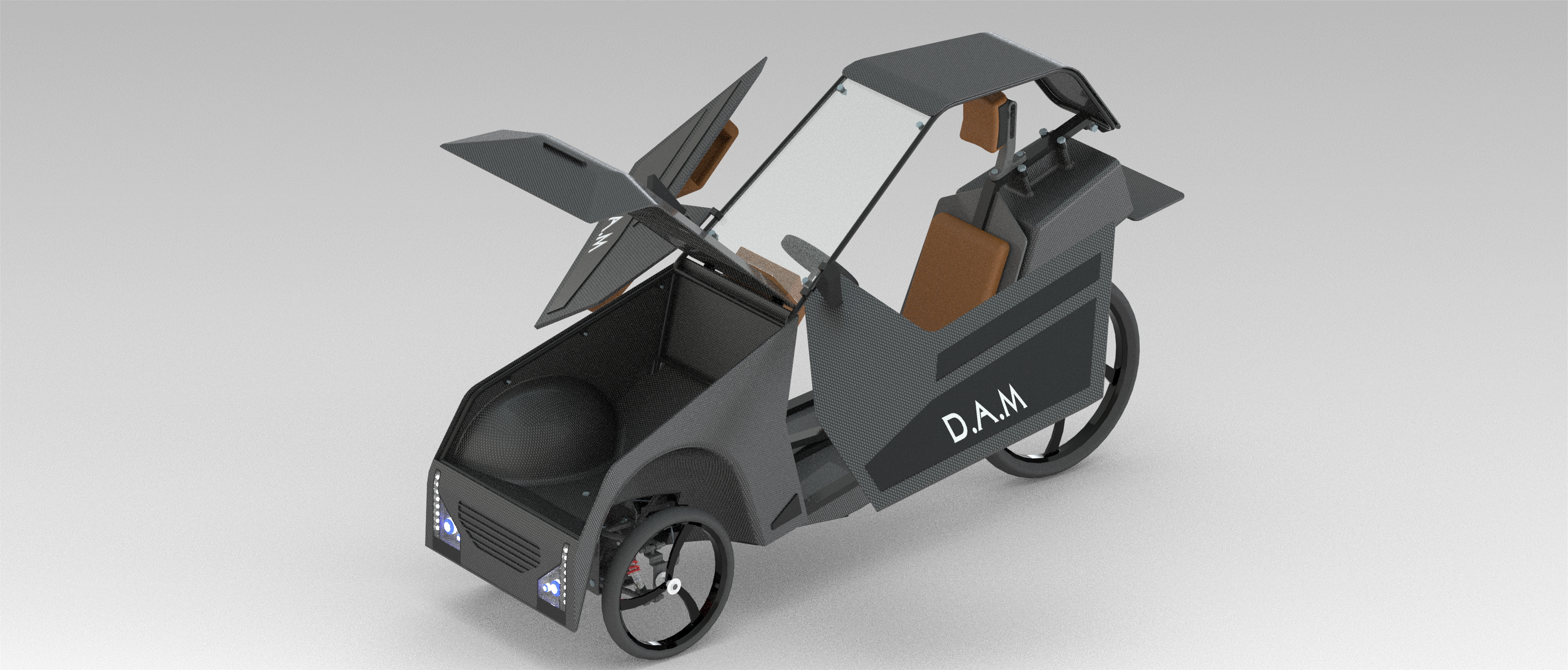 三轮倾斜电动车