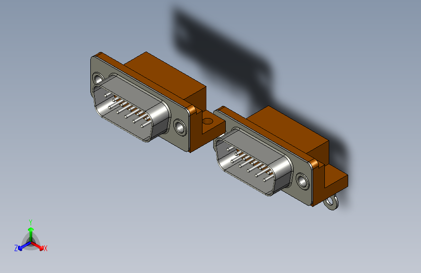 11针板和机箱插孔兼容D xxP插头锌111-11