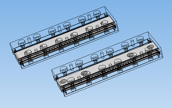 带交叉滚轮d2mm和90mm行程的线性导轨，JVT 2-95，JVT 2-95-A