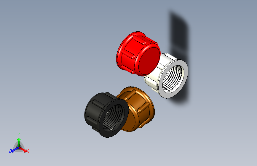 外螺纹连接器的盖子