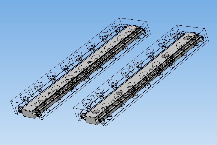 带交叉滚轮d2mm和120mm行程的线性导轨JVT 2-125，JVT 2-125-A