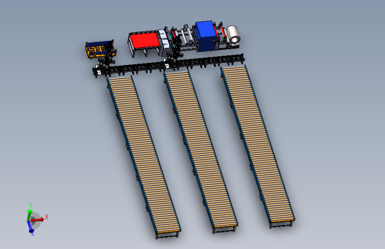 钢板开卷整平机与机械手组合模拟