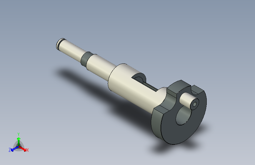 3.5cm3排量模型发动机曲轴