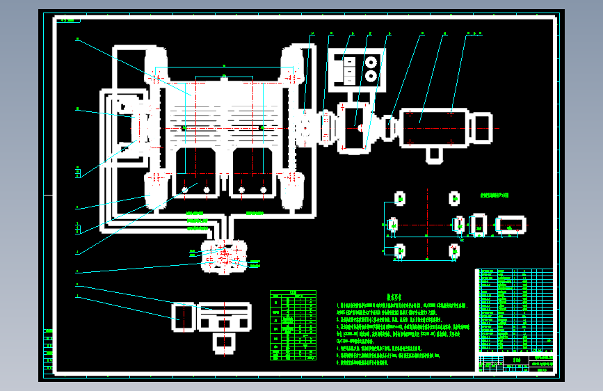 矿井提升机盘式制动器CAD+说明书