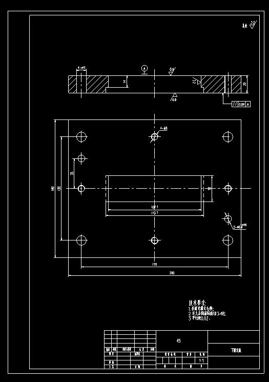 卡子垫板冲孔落料模(CAD图+UG三维+工作动画)