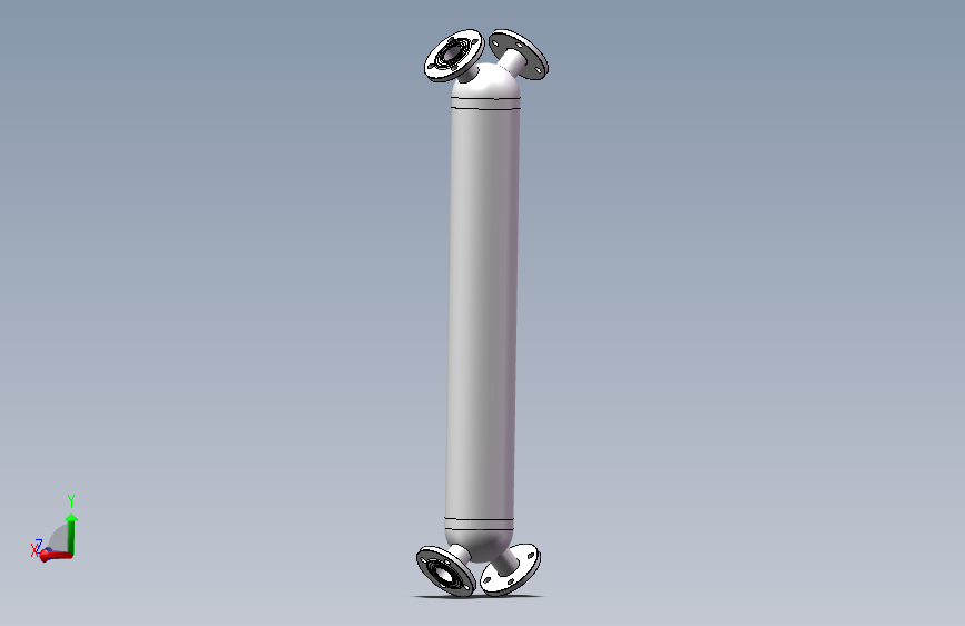 螺旋缠绕式换热器压力容器三维SW+CAD+说明书
