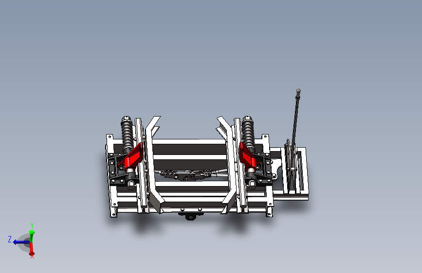 SolidWorks阻车器模型
