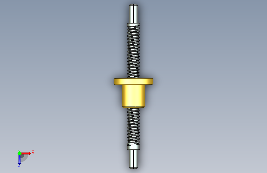 滚珠丝杠螺母副三维模型（公称直径为20mm）三维ProE5.0带参