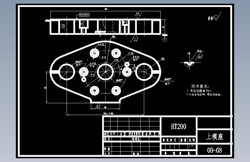 带凸缘筒形件落料正反拉深成形工艺及模具设计【12张CAD图纸、说明书全套】