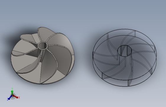 Solidworks 中的离心叶片叶轮设计