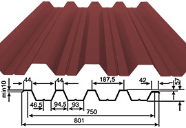 压型钢板屋面彩钢板