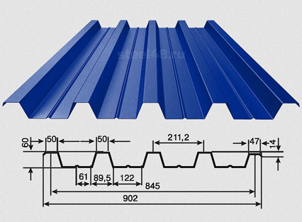 压型钢板屋面彩钢板