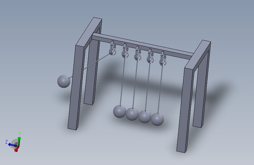 solidworks 中的牛顿陨石坑设计