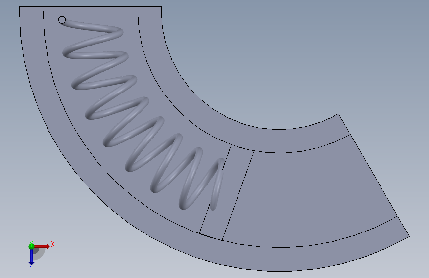 solidworks 中的弯曲动态弹簧