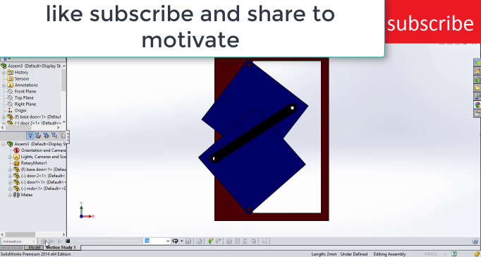 SOLIDWORKS 中令人敬畏的门机构