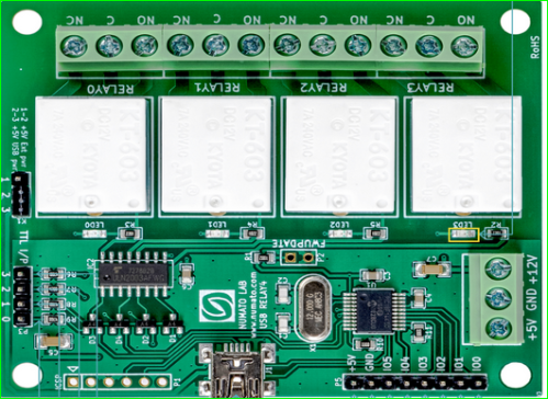 Numato 4通道USB继电器模块