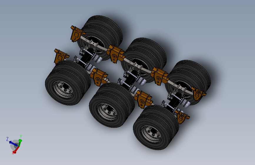 3 半挂车的车轴和叶片悬架