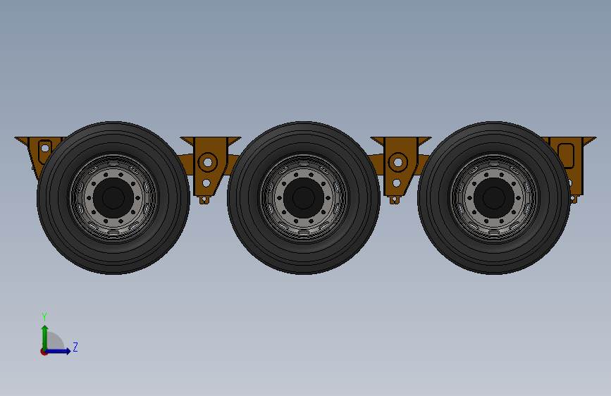 3 半挂车的车轴和叶片悬架