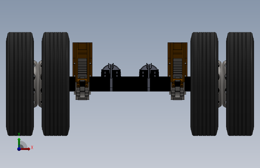 3 半挂车的车轴和叶片悬架