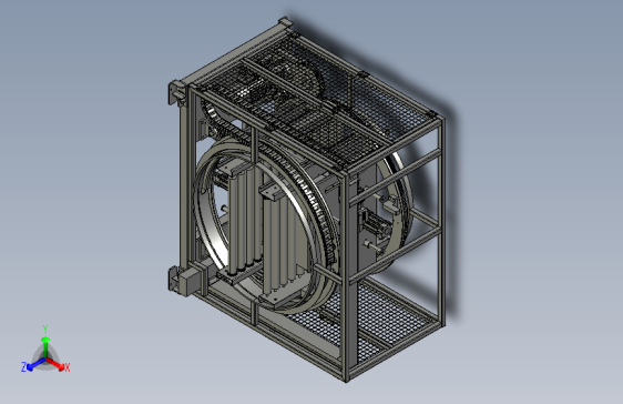 鼠笼翻转机三维Creo模型===J5==100