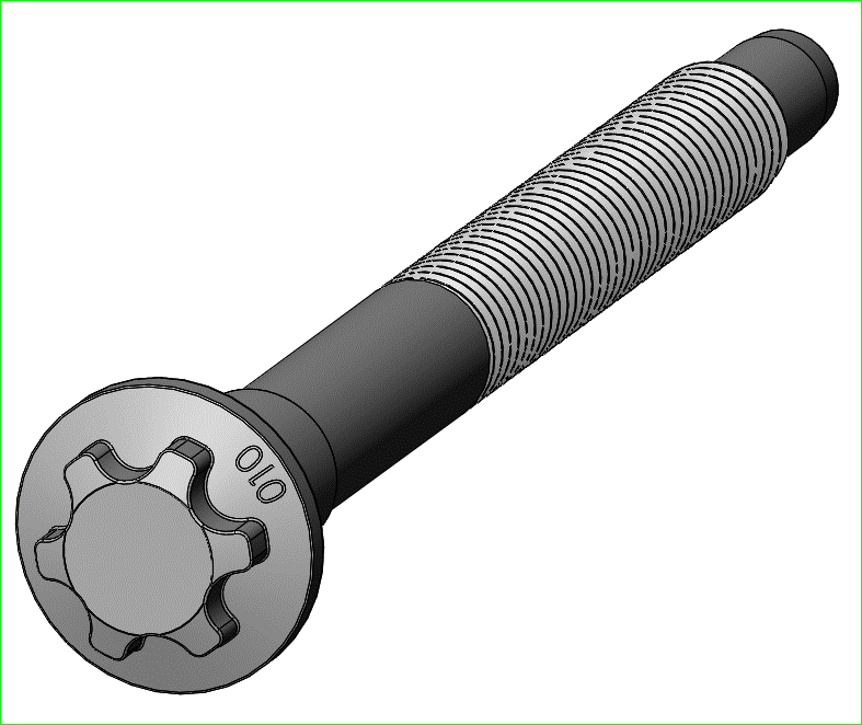 m14-2.0 X 150毫米法兰EP24梅花螺栓，2022福特F-250底座