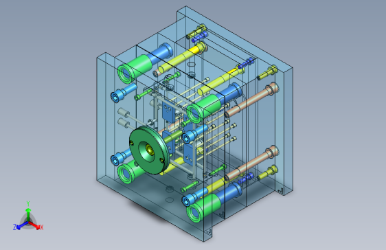 端盖R注塑模设计三维UG10.0带参+CAD+说明书