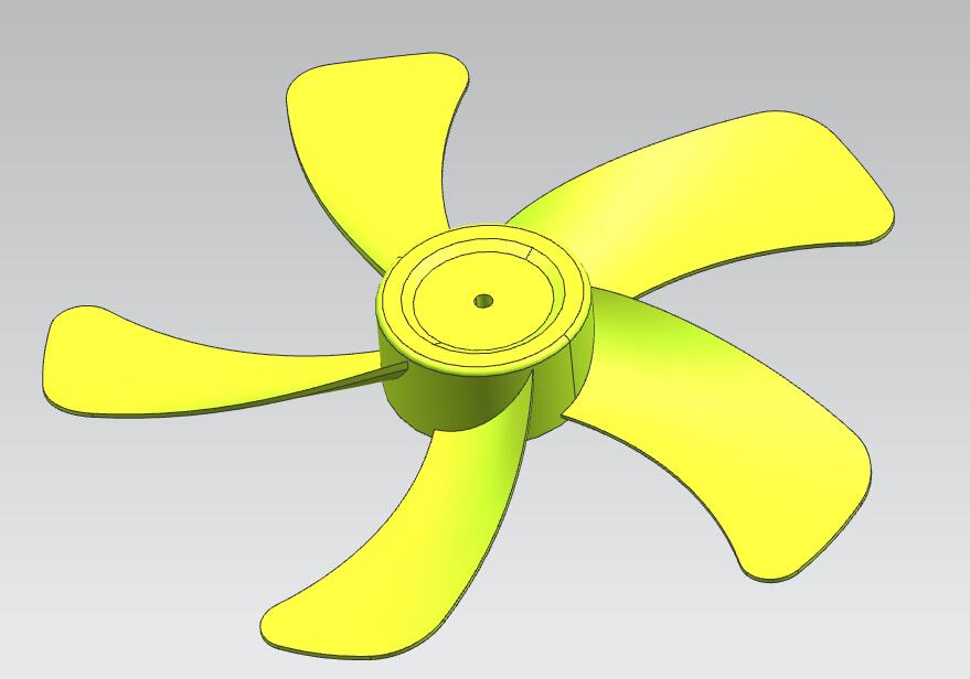 风扇叶片注塑模具设计三维+CAD+说明书